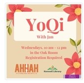 YoQi with Jan a Kennett Library sponsored event