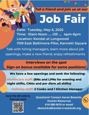 Kendal Crosslands Community Job Fair