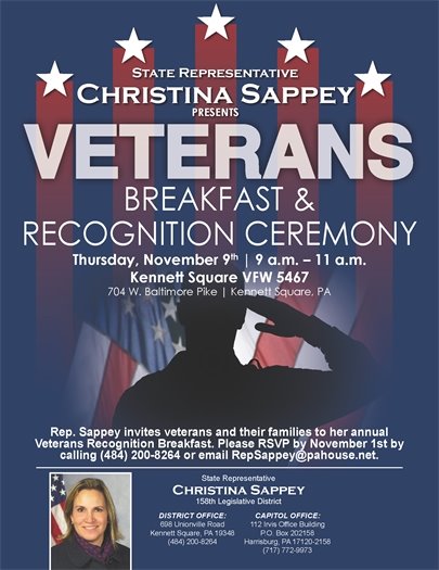 Veterans Day with Rep. Sappey 