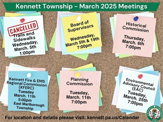 KT March Committee Meeting Schedule