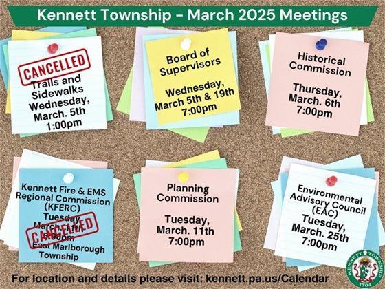 March 2025 Meetings