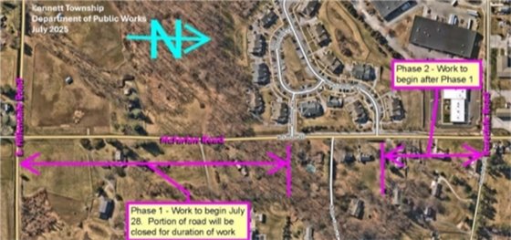 McFarlan Road Construction Graphic/Map