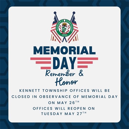 Offices closed 5/26/25 for Memorial Day
