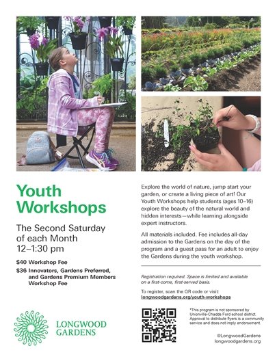 Longwood Gardens Youth Work Shop