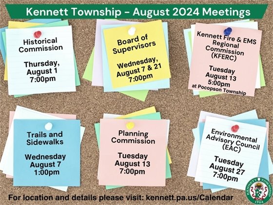 August Meeting Dates
