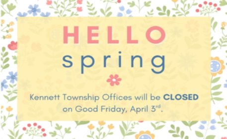 Offices will be closed on Friday April 3rd for Good Friday