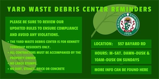 Yard Waste Debris Center