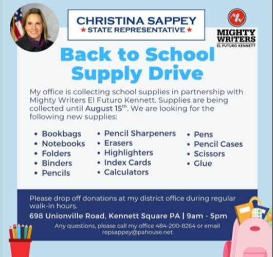 Back to School Supply Drive