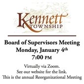 Reorganizational Board of Supervisors Meeting 1/4/2021