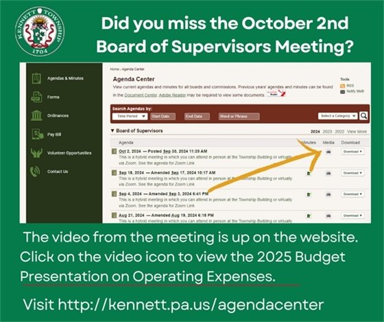 Did you miss the meeting?