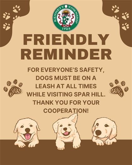 Reminder: Dogs must be on leash at all times