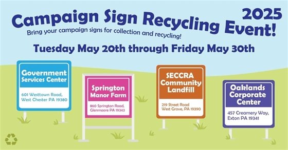 Campaign Sign Recycling Event