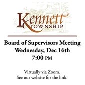 Next Board of Supervisors Meeting 12/16