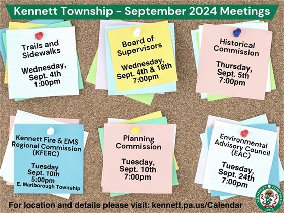 September Monthly Meetings 